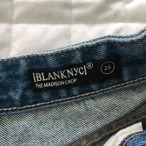 BlankNYC Madison Crop High-Rise Crop Jeans, Size 25 - Picture 6 of 9